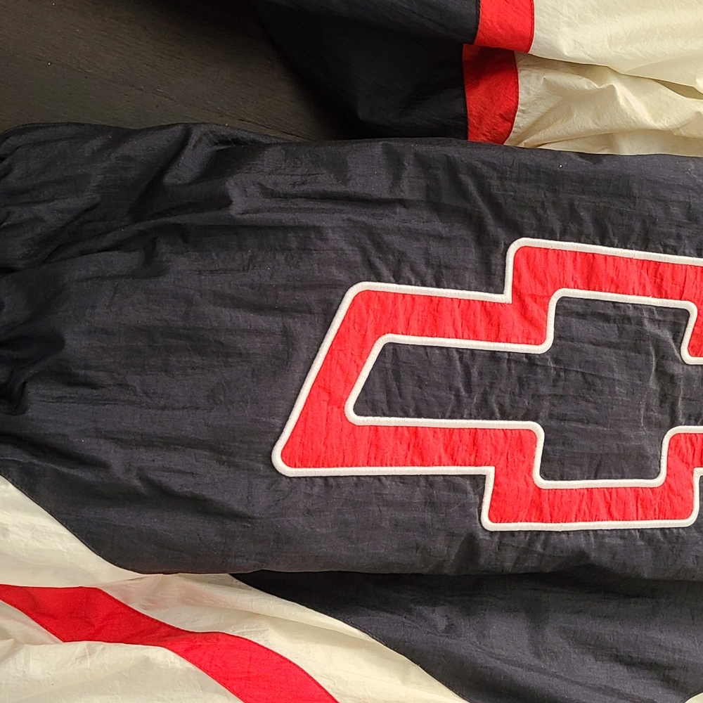 Vintage nascar chevy chevrolet racing puffer jacket, great condition